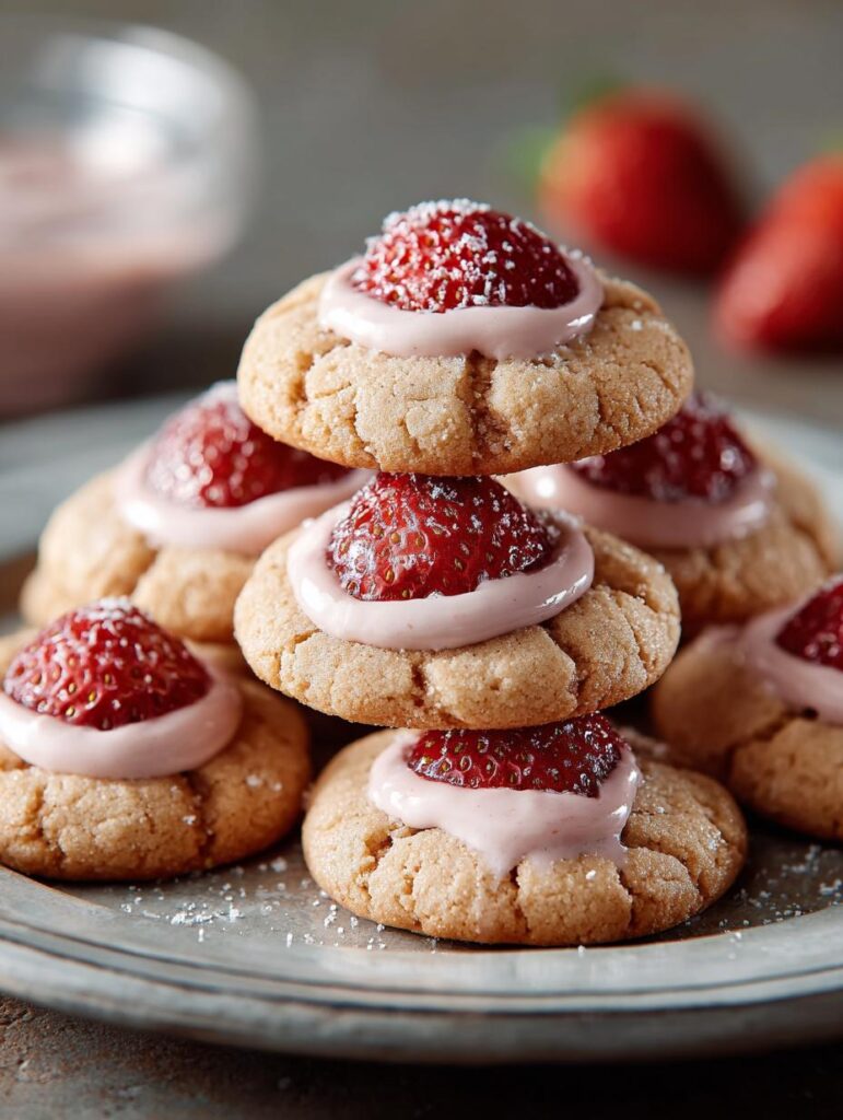 Strawberry Kiss Cookies