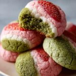 Strawberry Matcha Neapolitan Cookies