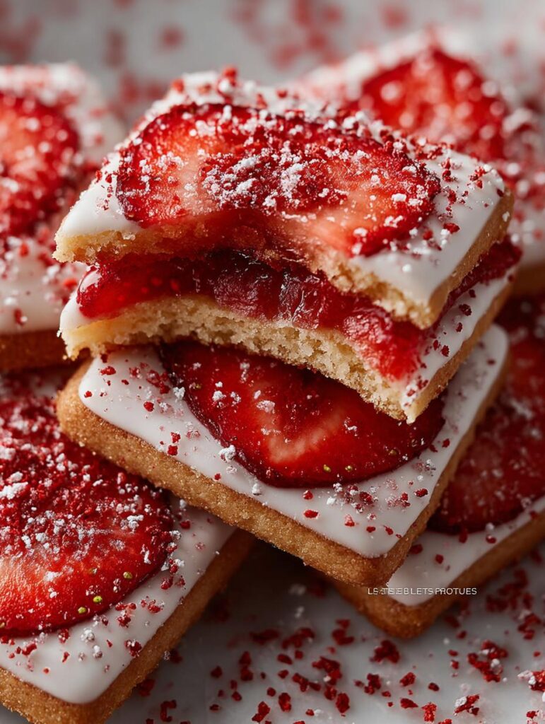 Strawberry Shortbread Cookies