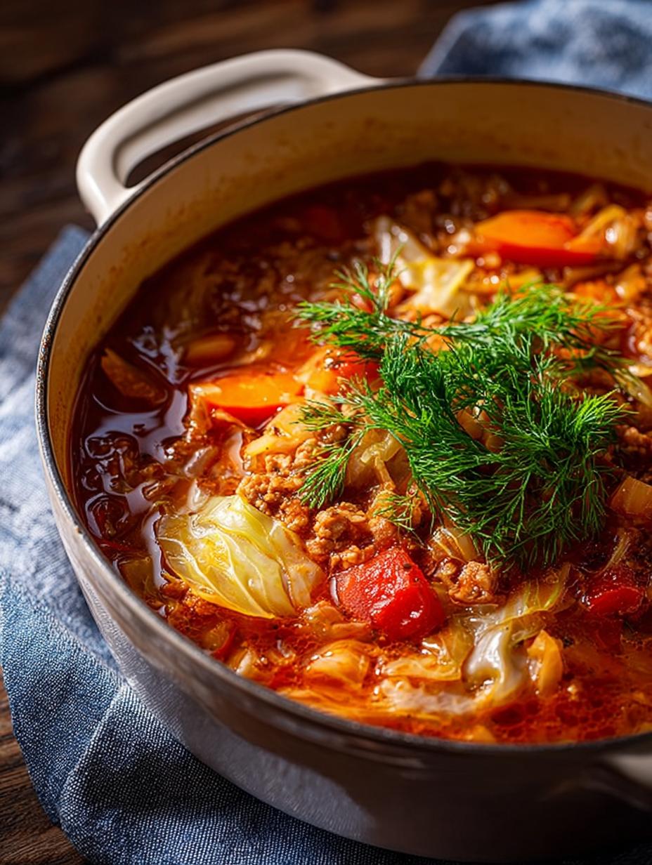Hearty Stuffed Cabbage Soup: 5 Comforting Ingredients - Stuffed Cabbage Soup - main visual representation