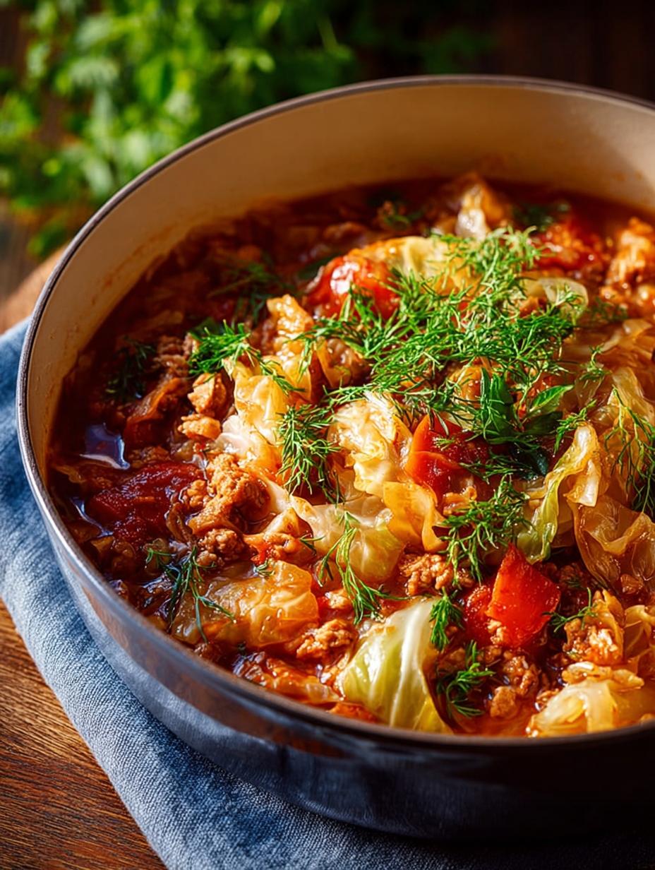 Hearty Stuffed Cabbage Soup: 5 Comforting Ingredients - Stuffed Cabbage Soup - additional detail