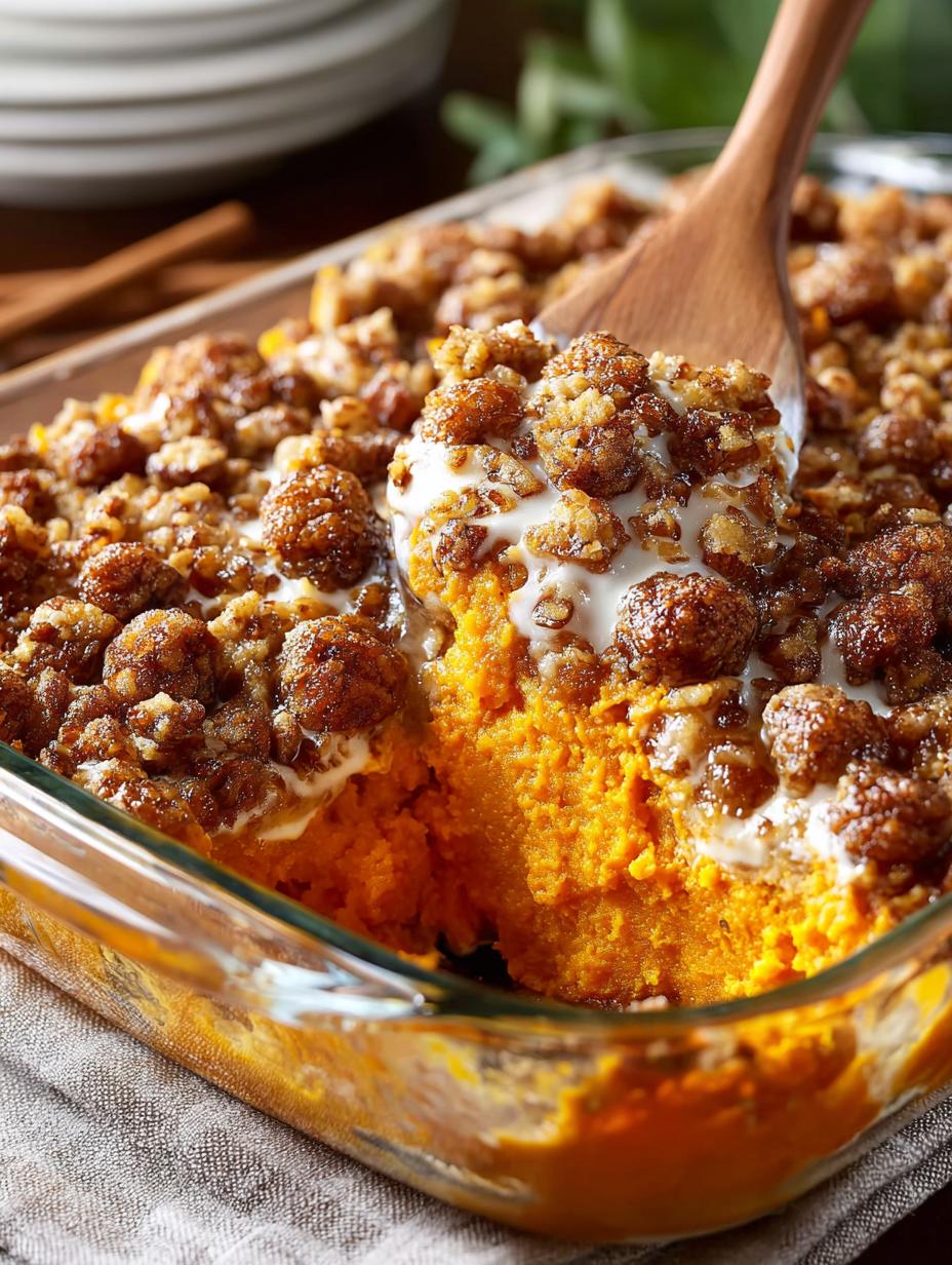 Delicious Sweet Potato Casserole with Marshmallows - Sweet Potato Casserole - additional detail