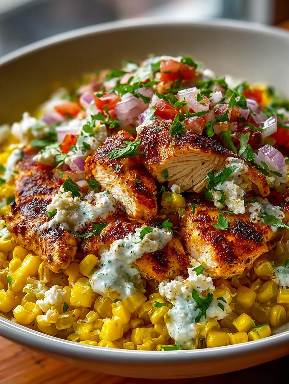 Tasty Street Corn Chicken Bowl You Must Try Today - Tasty Street Corn Chicken - main visual representation