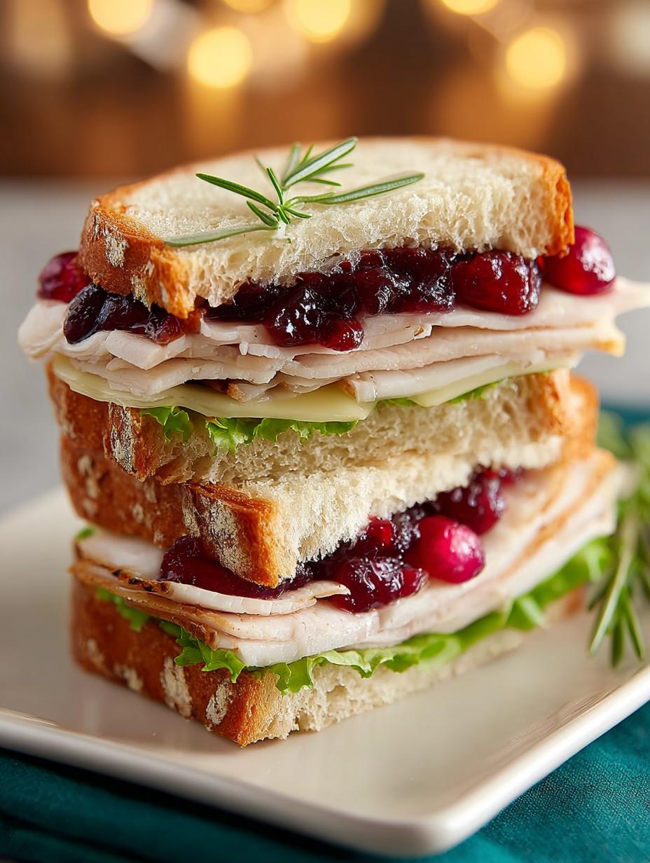 Delicious Turkey Cranberry Sandwich Recipe for Lunch - Turkey Cranberry Sandwich - additional detail