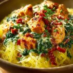 Tuscan Chicken Spaghetti Squash