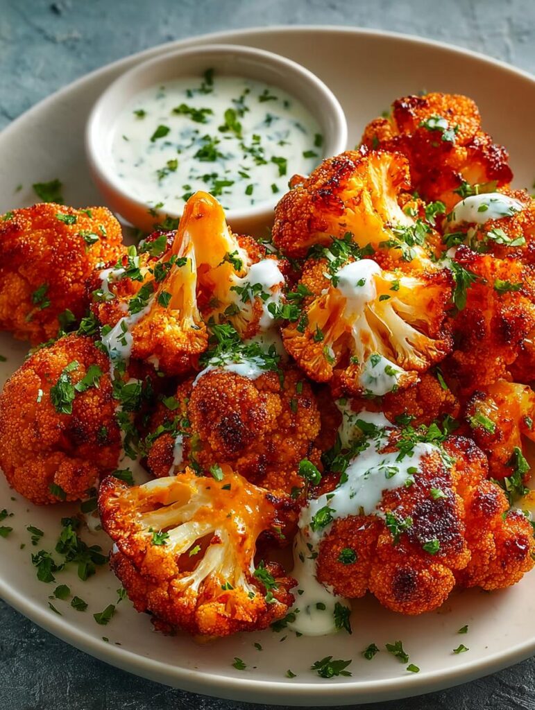 Vegan Buffalo Cauliflower