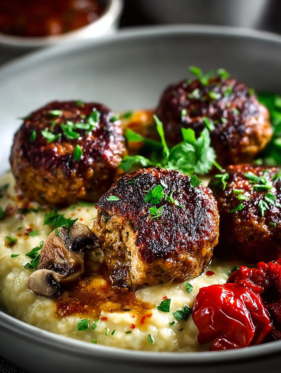 Vegan Meatballs with Mushroom Gravy You’ll Love - Vegan Meatballs with Mushroom - main visual representation
