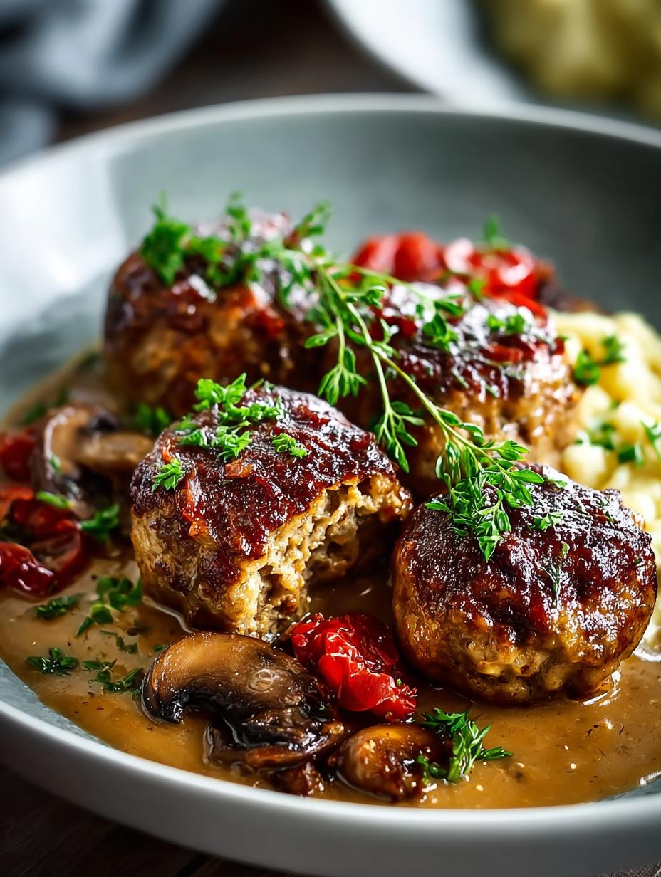 Vegan Meatballs with Mushroom Gravy You’ll Love - Vegan Meatballs with Mushroom - additional detail