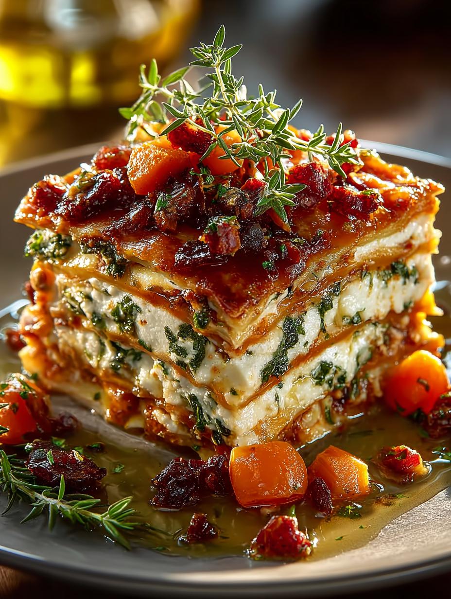 Vegetable Lasagna with Sweet Potato & Butternut Squash - Vegetable Lasagna with Sweet - main visual representation