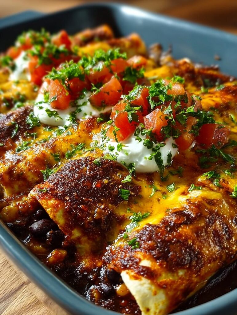 Vegetarian Black Bean Enchiladas