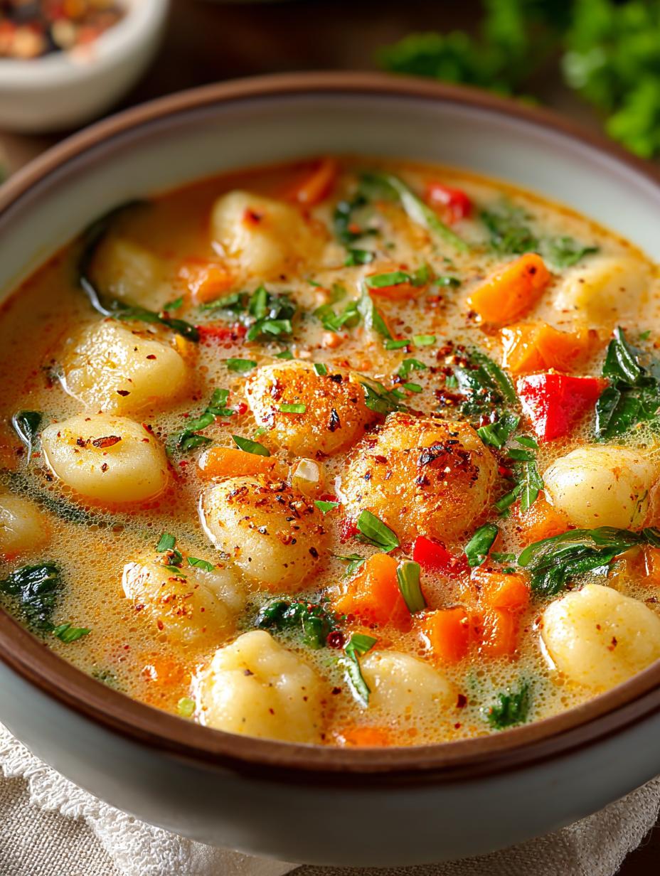 Delicious Vegetarian Gnocchi Soup for Cozy Nights - Vegetarian Gnocchi Soup - additional detail