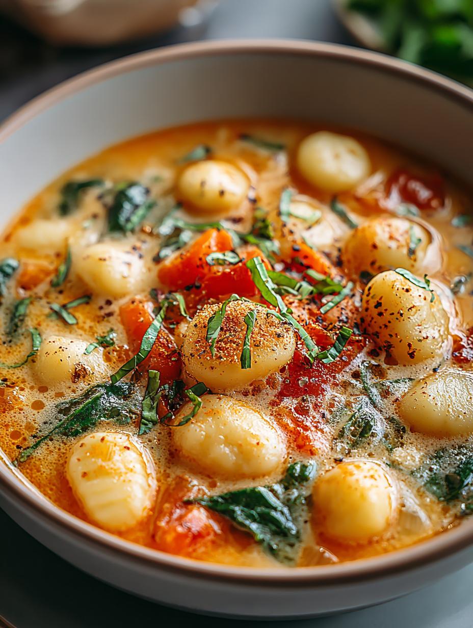 Vegetarian Gnocchi Soup