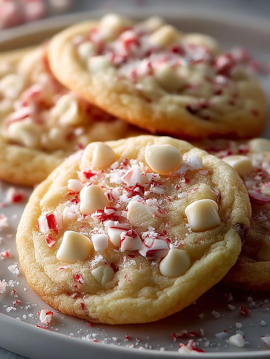 White Chocolate Peppermint Cookies