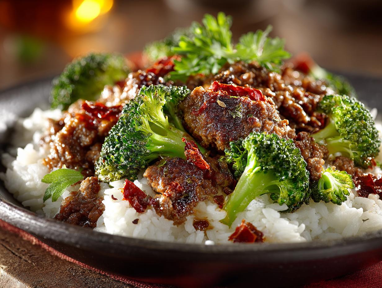 #comment 114066: 5 Steps to Delicious Ground Beef and Broccoli - #comment 114066 - main visual representation