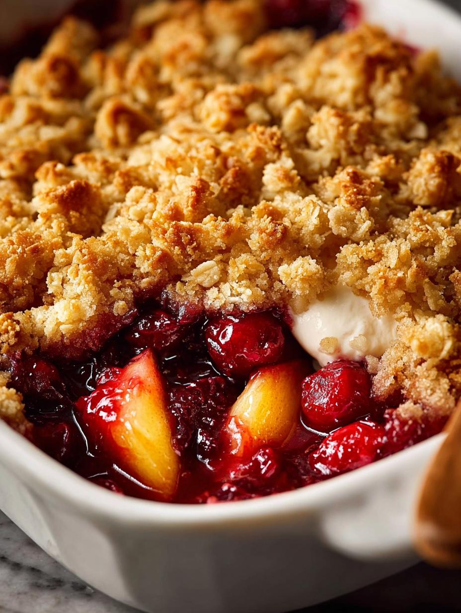 Apple Cranberry Crisp: 5 Steps to Comforting Indulgence - Apple Cranberry Crisp - main visual representation