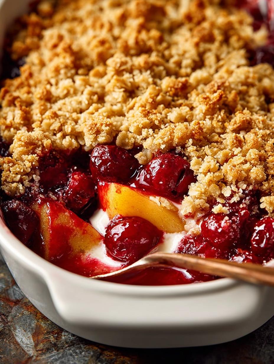 Apple Cranberry Crisp: 5 Steps to Comforting Indulgence - Apple Cranberry Crisp - additional detail