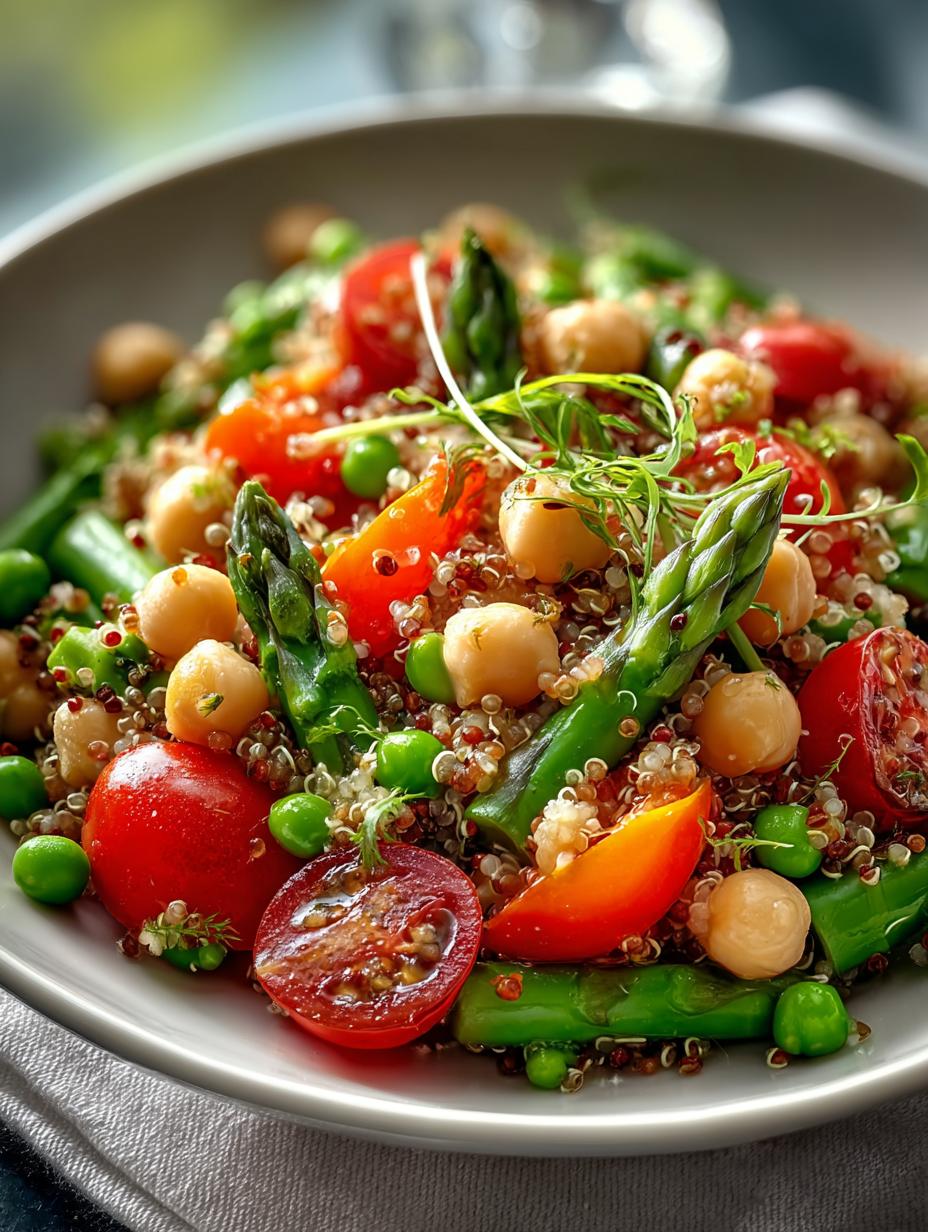 Refreshing Asparagus Chickpea Quinoa Salad for Vibrant Meals - Asparagus Chickpea Quinoa Salad - main visual representation