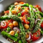 Asparagus Chickpea Quinoa Salad