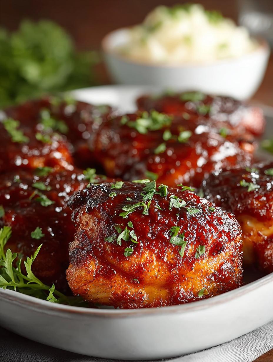 Baked Barbecue Chicken Thighs