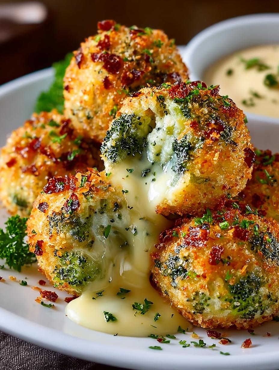 Baked Broccoli Cheese Balls