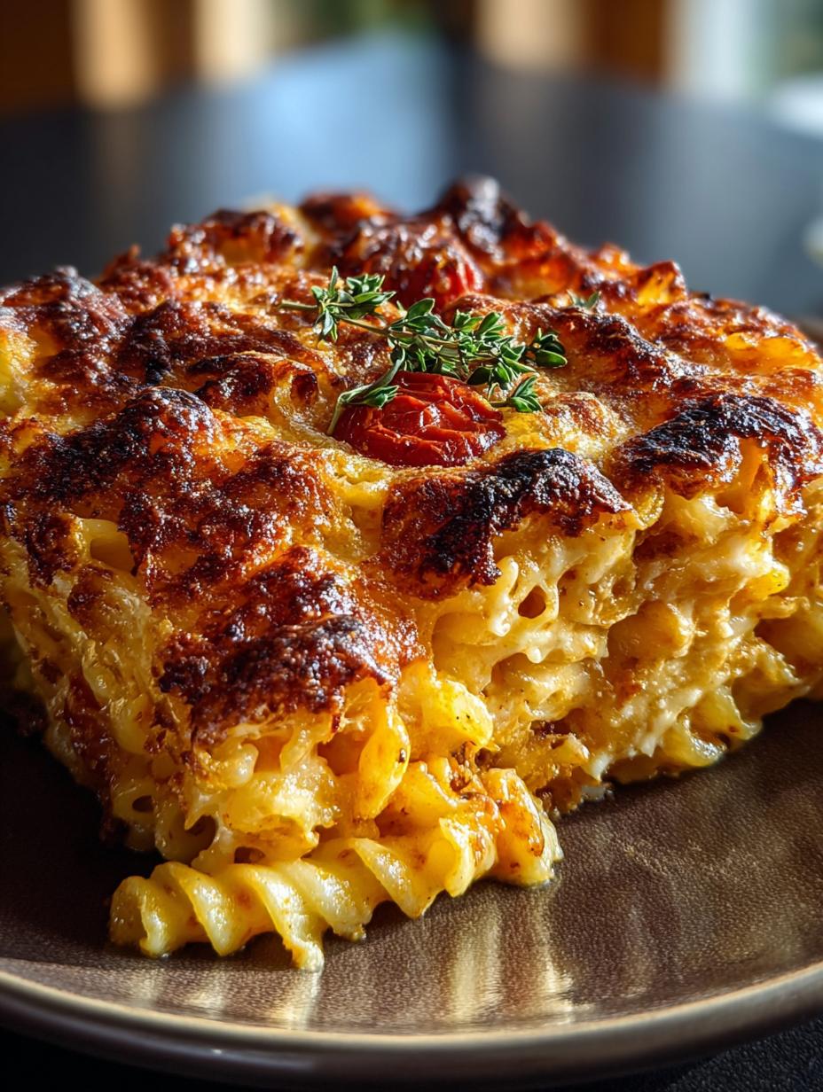 Baked Cheesy Pasta with