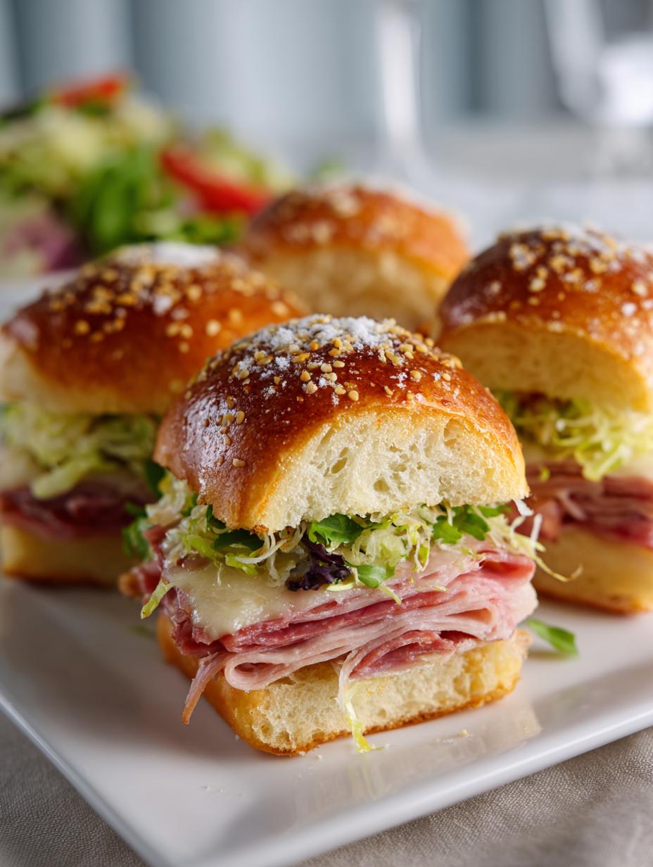 Baked Italian Grinder Sliders