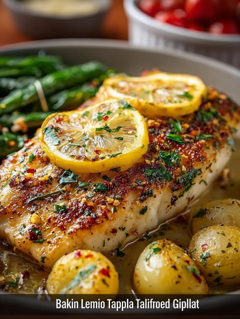 Baked Lemon Garlic Tilapia