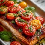 Baked Salmon Tomatoes