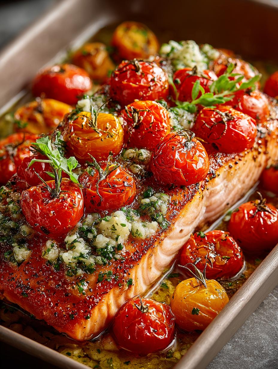 Baked Salmon Tomatoes: 30-Minute Mediterranean Delight - Baked Salmon Tomatoes - additional detail