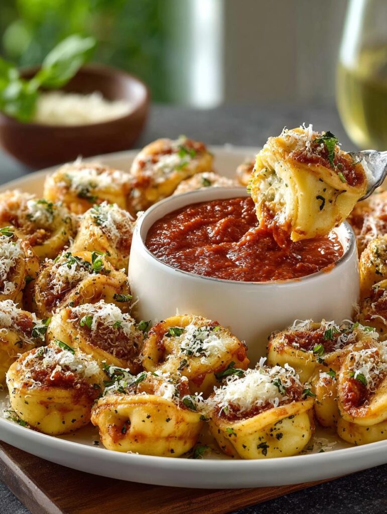 Baked Tortellini Bites with