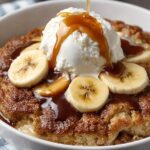 Banana Caramel Cobbler