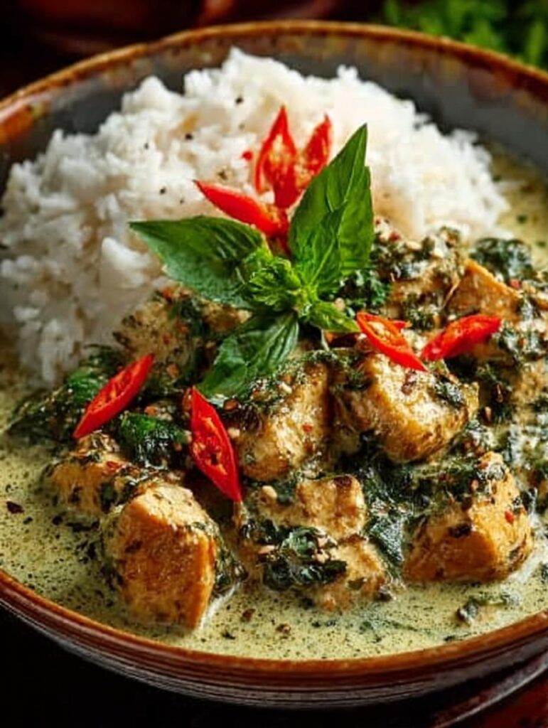 Basil Chicken Coconut Curry