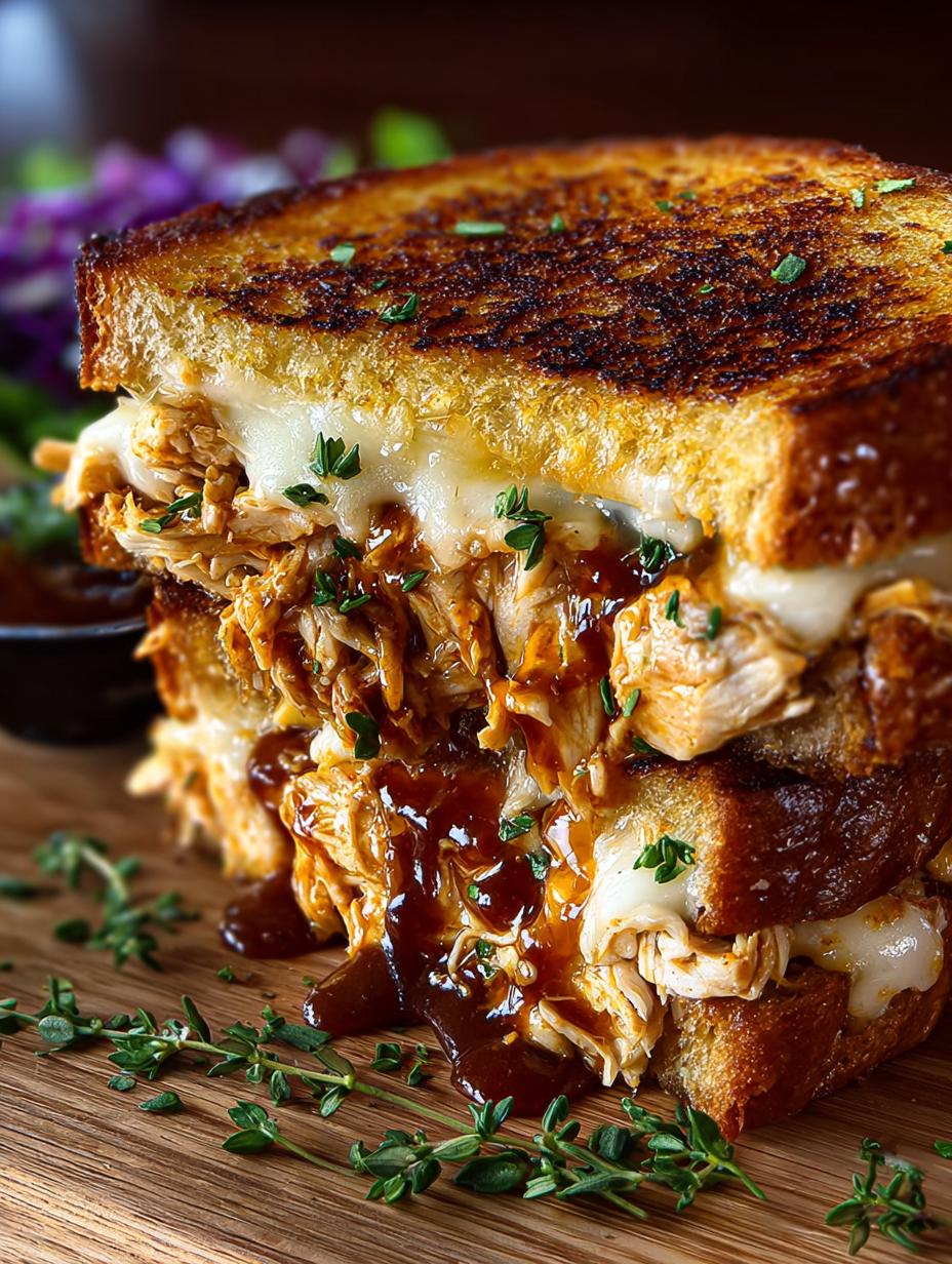 Bbq Chicken Grilled Cheese