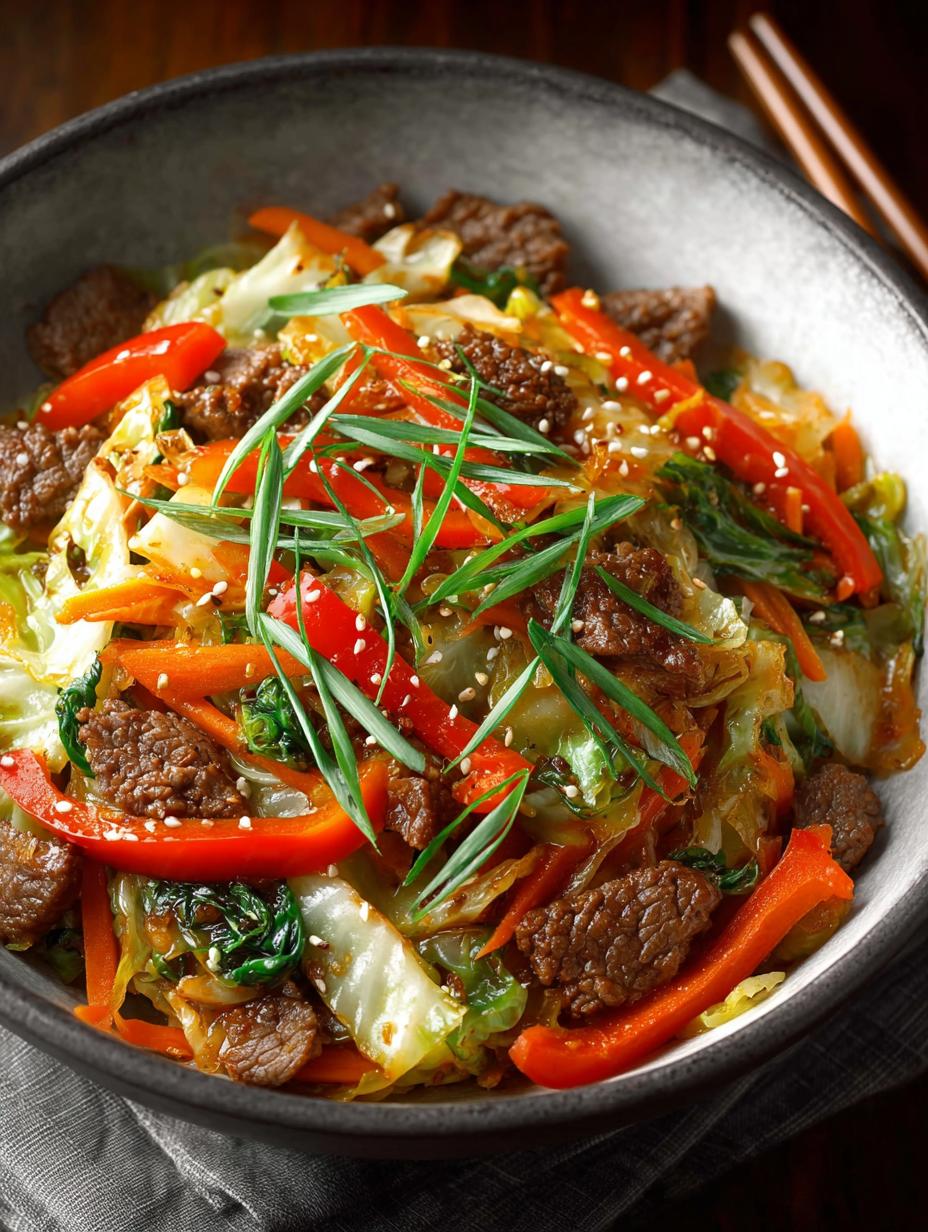 Beef Cabbage Stir Fry: 5 Amazing Benefits of this Dish 6 Beef Cabbage Stir Fry: 5 Amazing Benefits of this Dish - Beef Cabbage Stir Fry - additional detail
