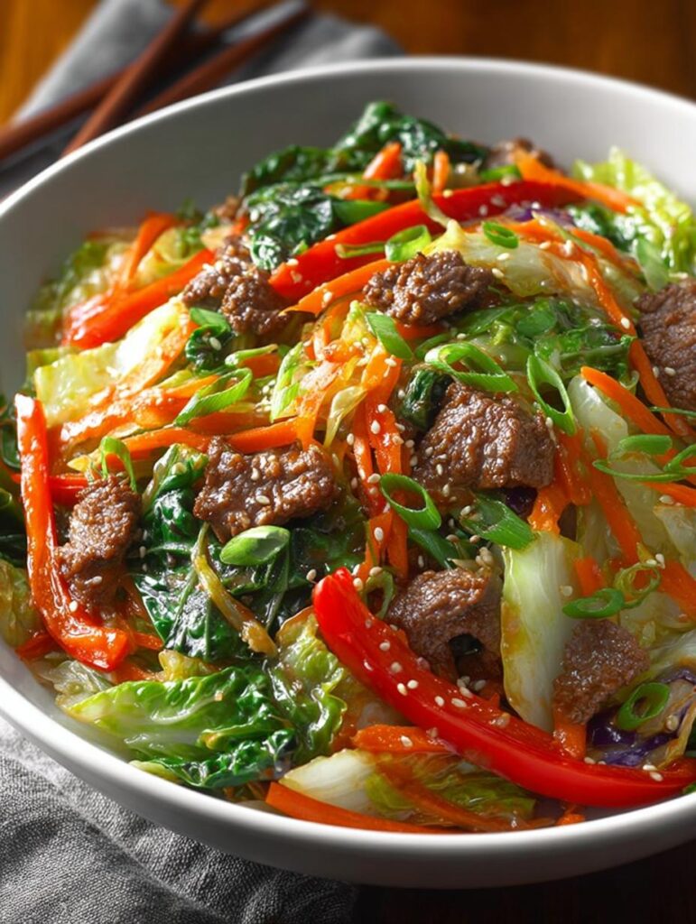 Beef Cabbage Stir Fry