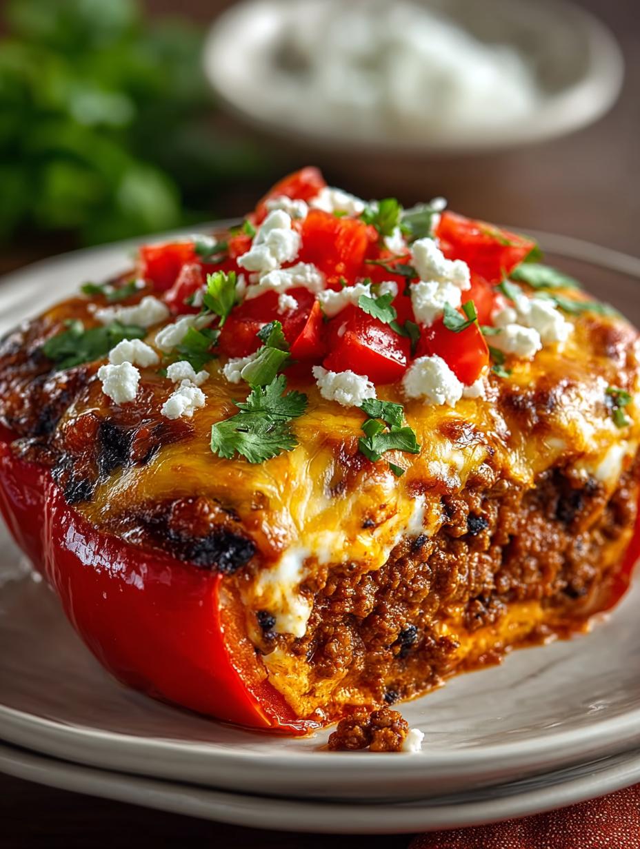 Delicious Beef Sweet Potato Enchilada Stuffed Peppers 5 Delicious Beef Sweet Potato Enchilada Stuffed Peppers - Beef Sweet Potato Enchilada - main visual representation