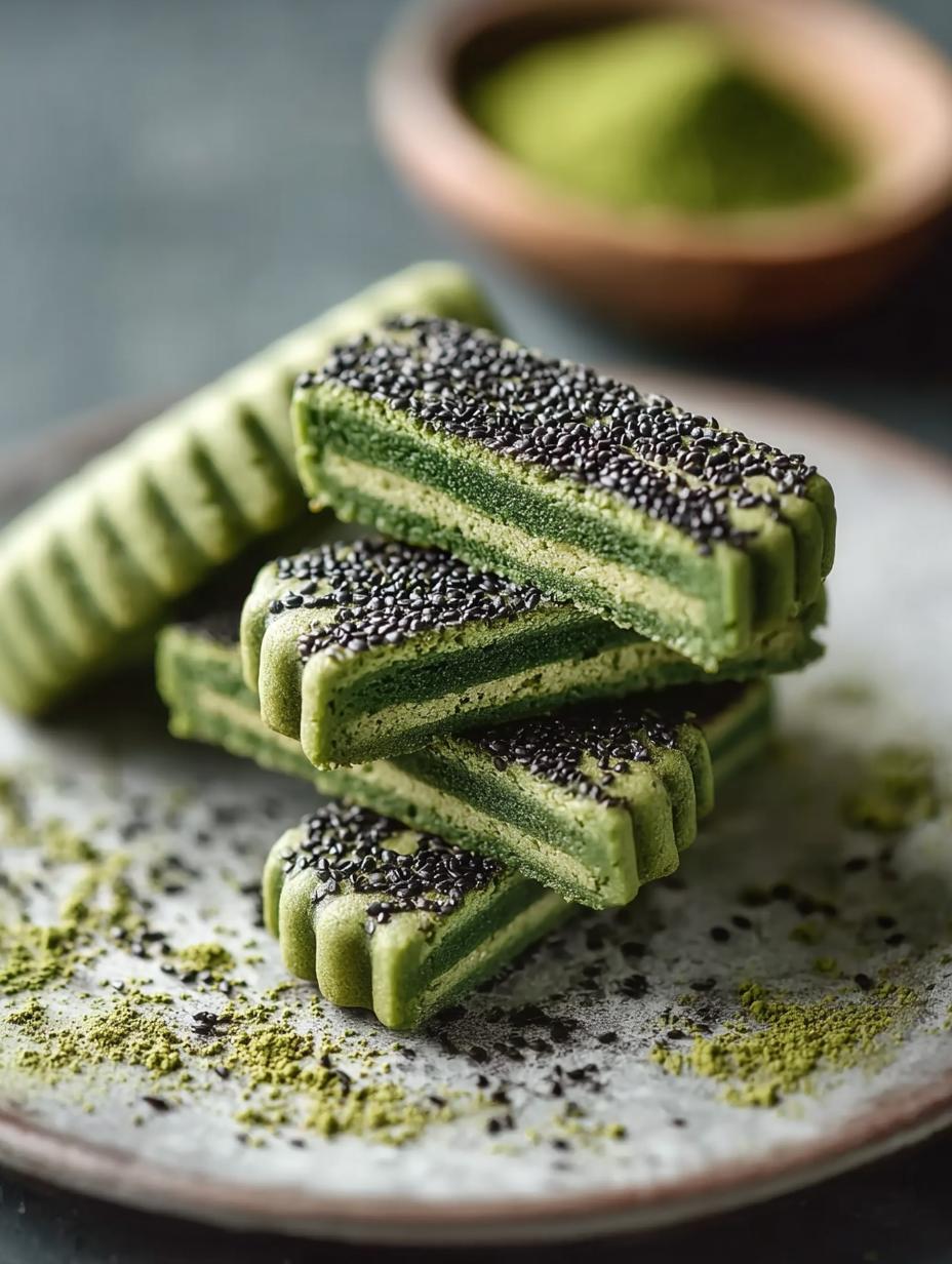 Black Sesame Matcha Cookie