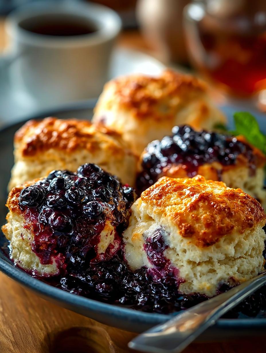 Delicious Blueberry Butter Swim Biscuits Recipe - Blueberry Butter Swim Biscuits - main visual representation