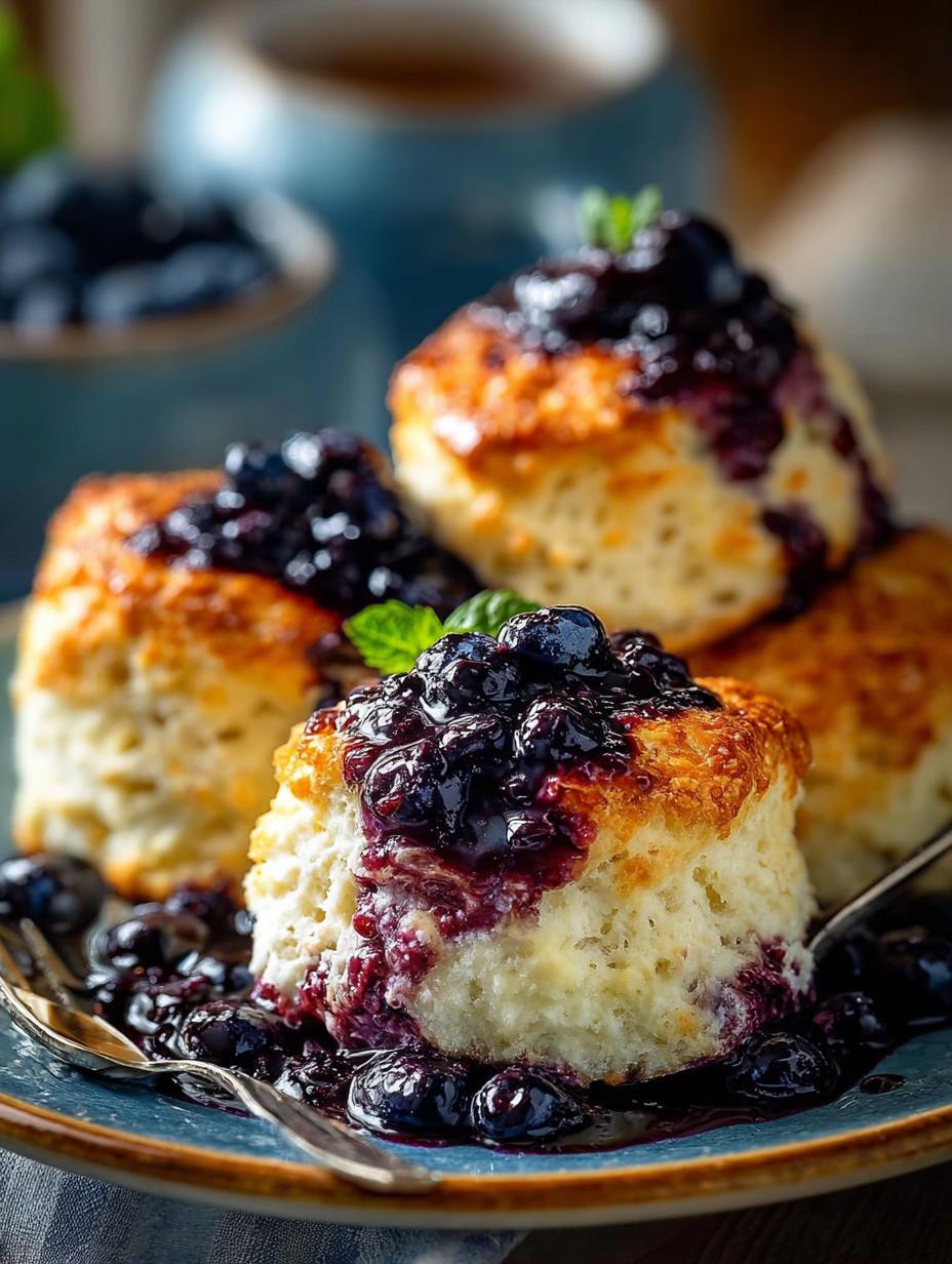 Delicious Blueberry Butter Swim Biscuits Recipe - Blueberry Butter Swim Biscuits - additional detail