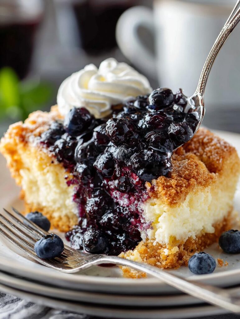 Blueberry Cheesecake Dump Cake