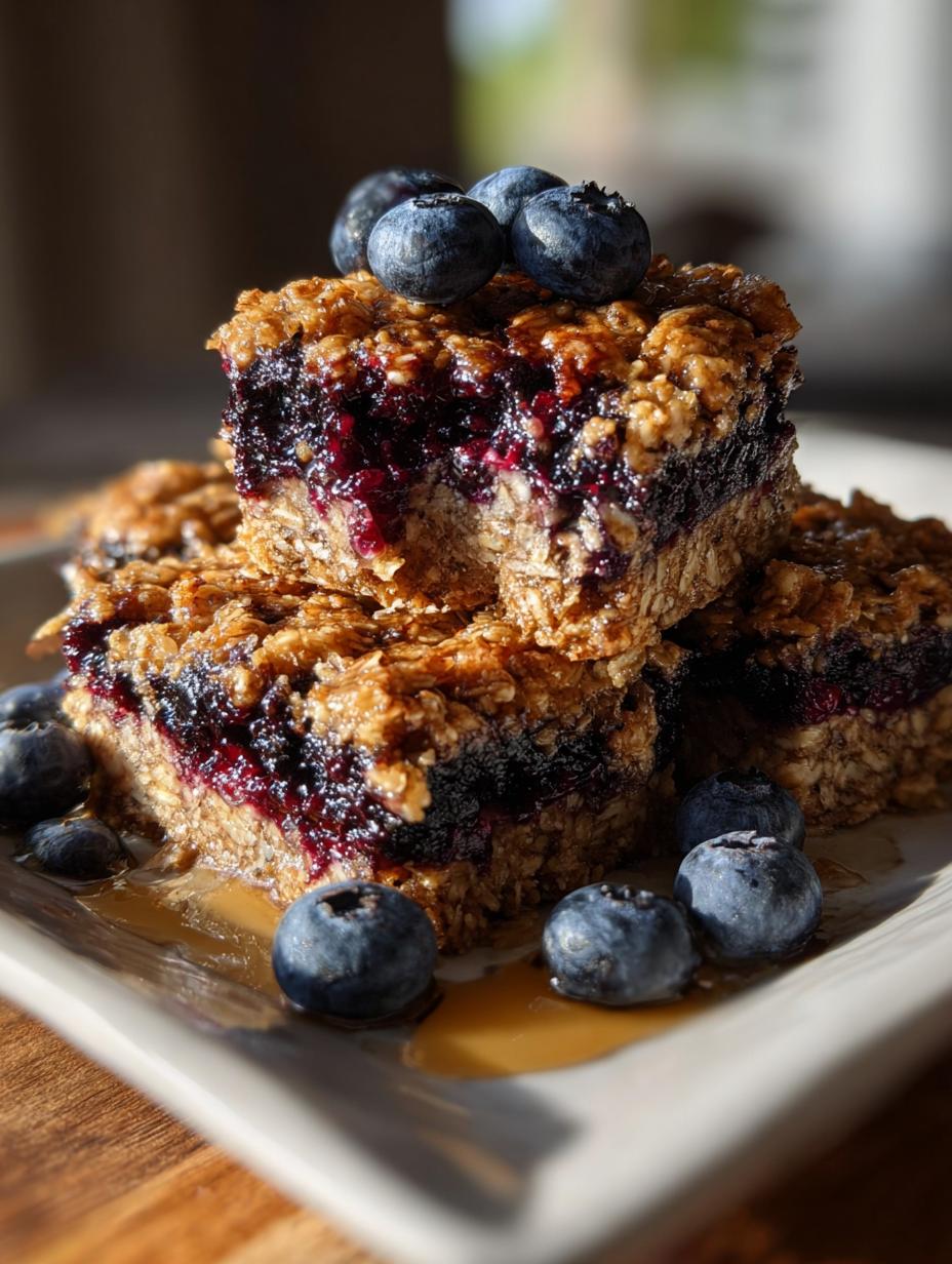 Delicious Blueberry Oat Breakfast Bars: 12 Bars You’ll Love - Blueberry Oat Breakfast Bars - additional detail