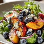 Blueberry Peach Feta Salad
