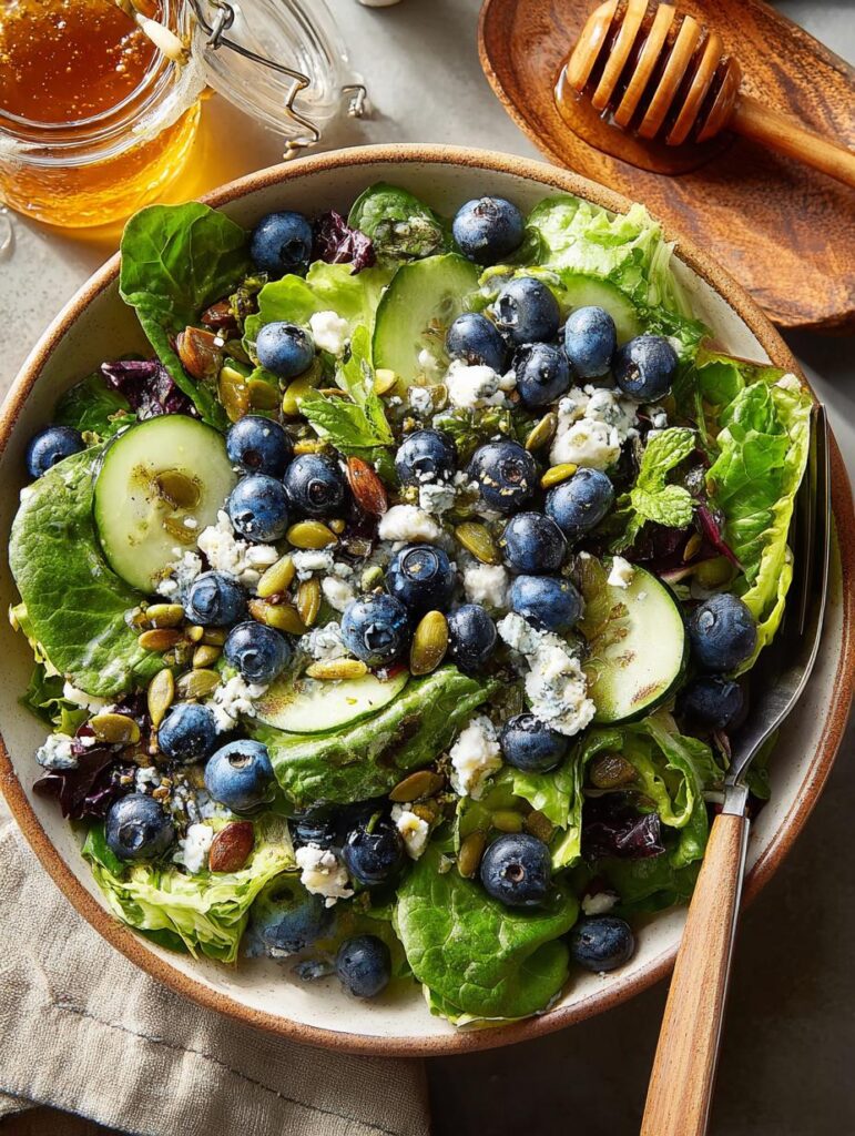 Blueberry Pistachio Spring Salad