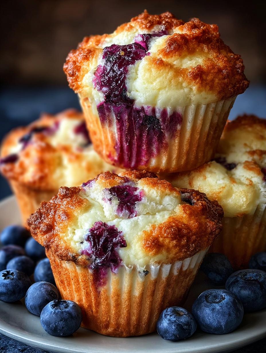Blueberry Sour Cream Muffins: 12 Irresistibly Soft Treats - Blueberry Sour Cream Muffins - additional detail