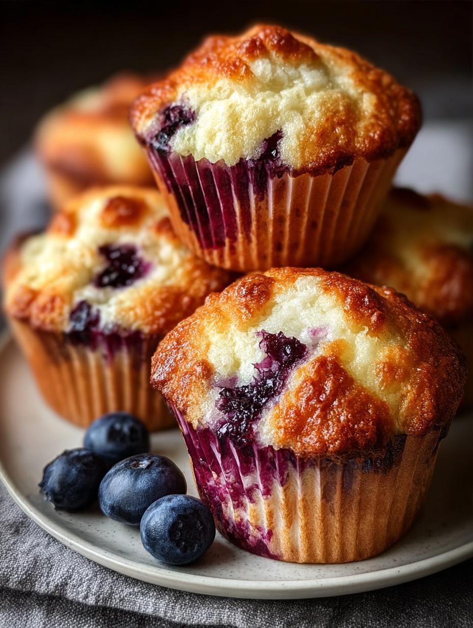 Blueberry Sour Cream Muffins