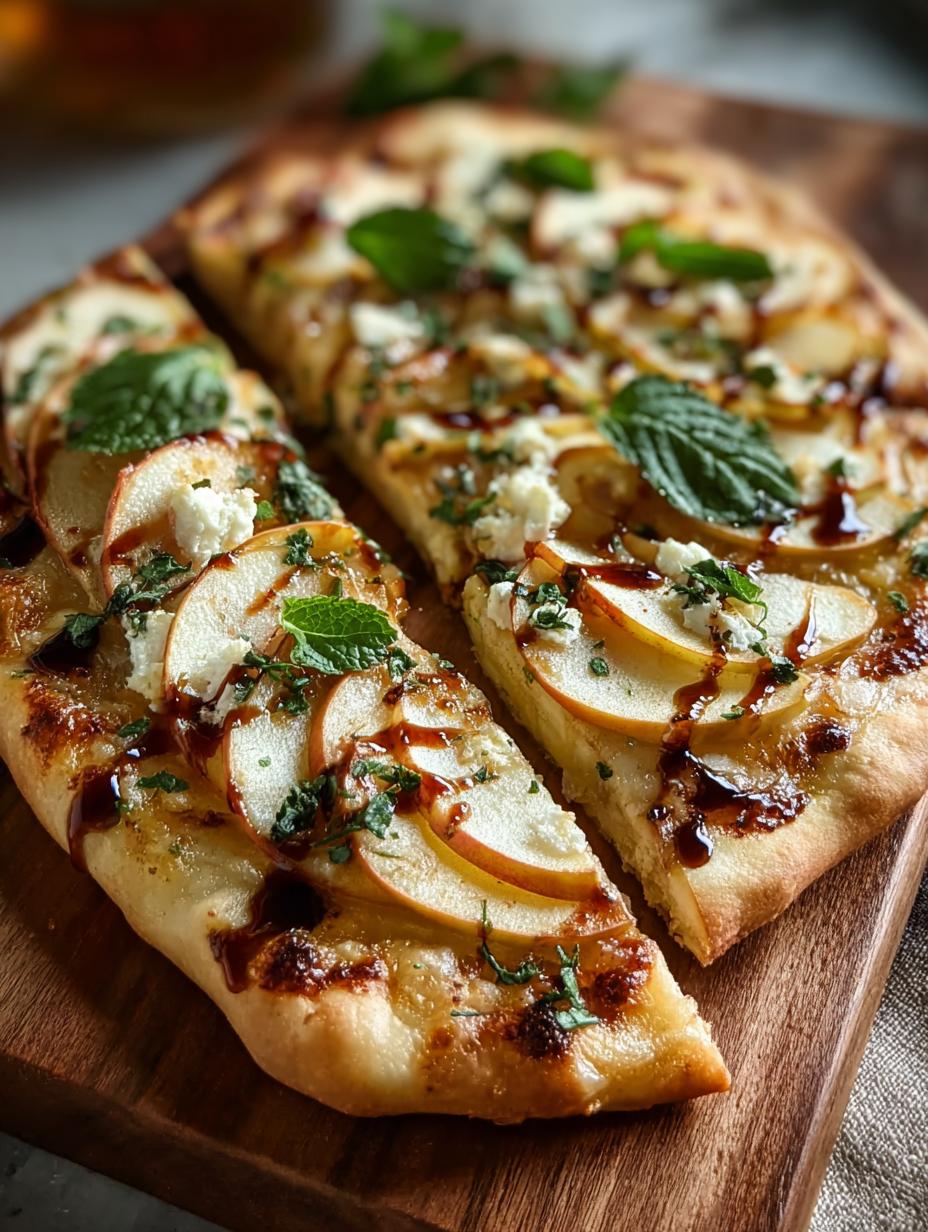 Delectable Brie Apple Flatbread for Effortless Entertaining - Brie Apple Flatbread - main visual representation