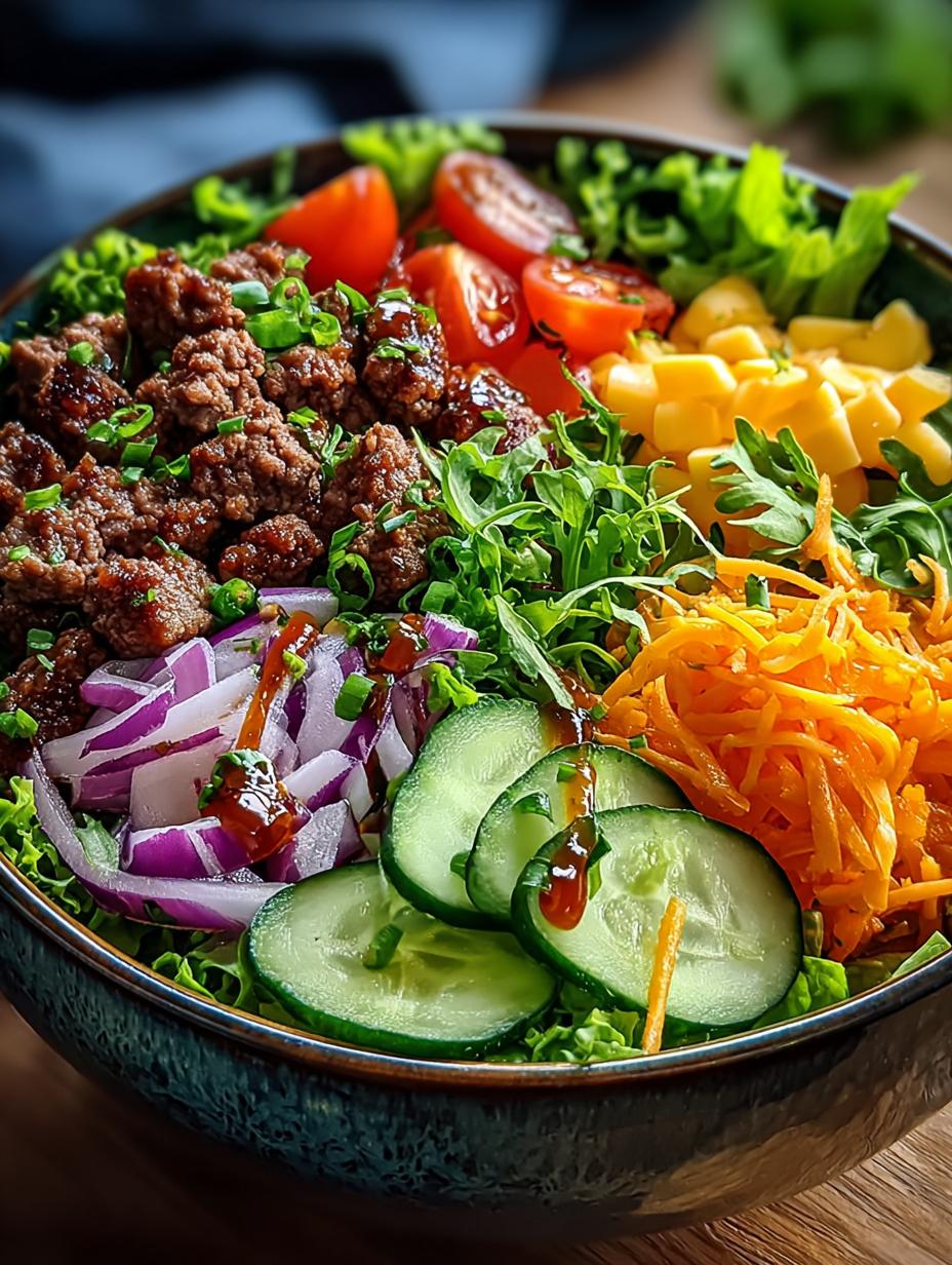Burger Bowls with Caramelized Onion Bliss - Burger Bowls with Caramelized - additional detail