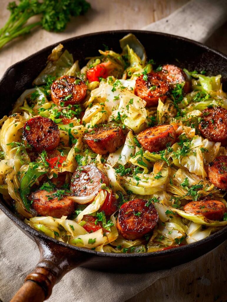 Cabbage Sausage Skillet