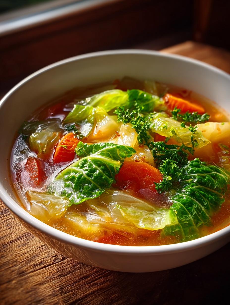 Cabbage Vegetable Soup Ingredients