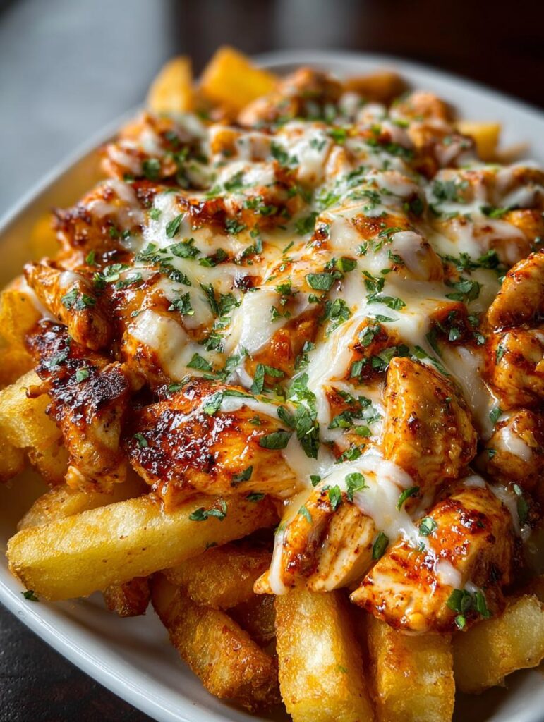 Cajun Chicken Loaded Fries